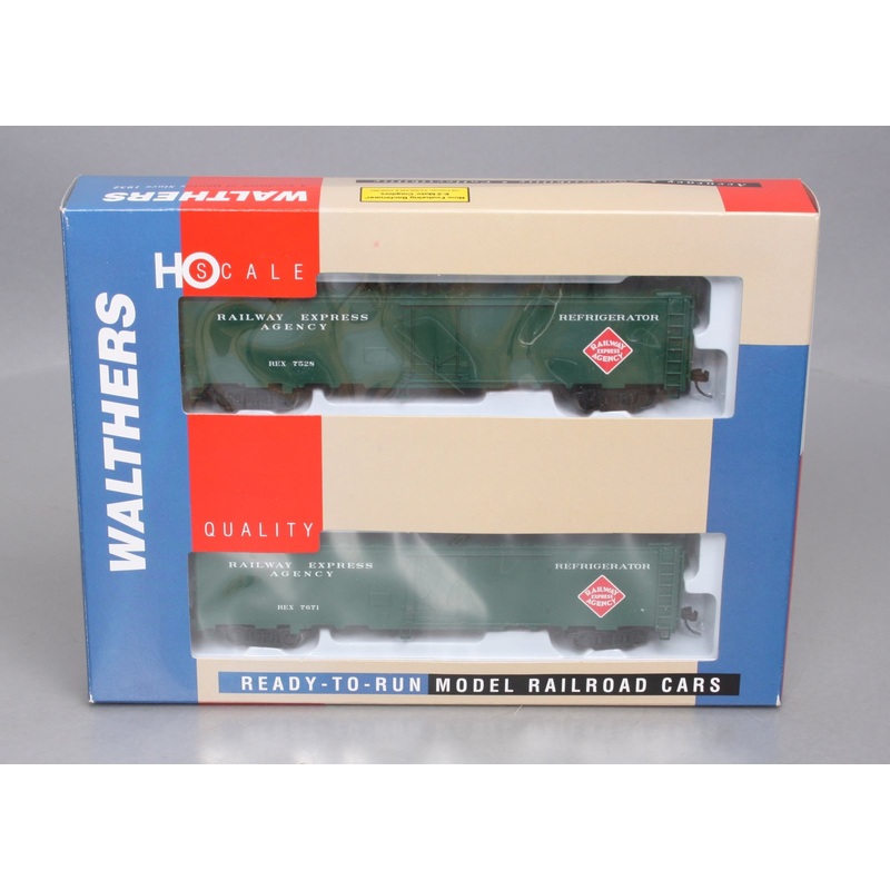 Walthers 932-26241 HO Scale Railway Express Agency 50′ Express Reefers (2 Pack) NIB