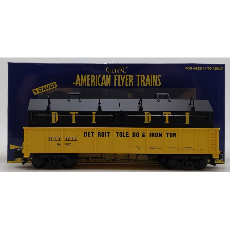 American Flyer 10919081 S Gauge Detroit Toledo & Ironton Gondola #1344 w Covers LN/Box