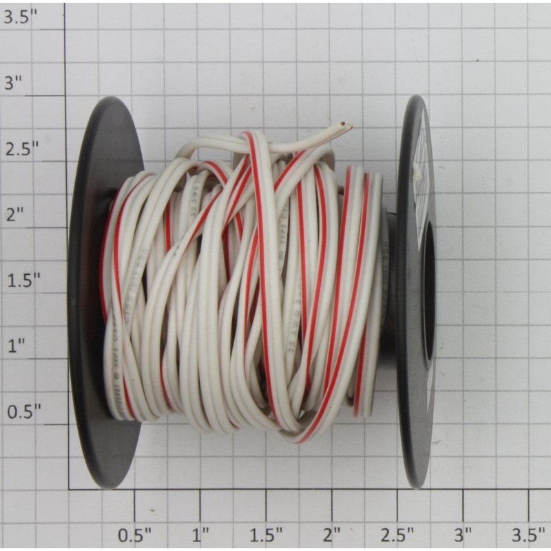 Acme 0627-2 #22-Gauge 2-Conductor Red / White Wire Roll