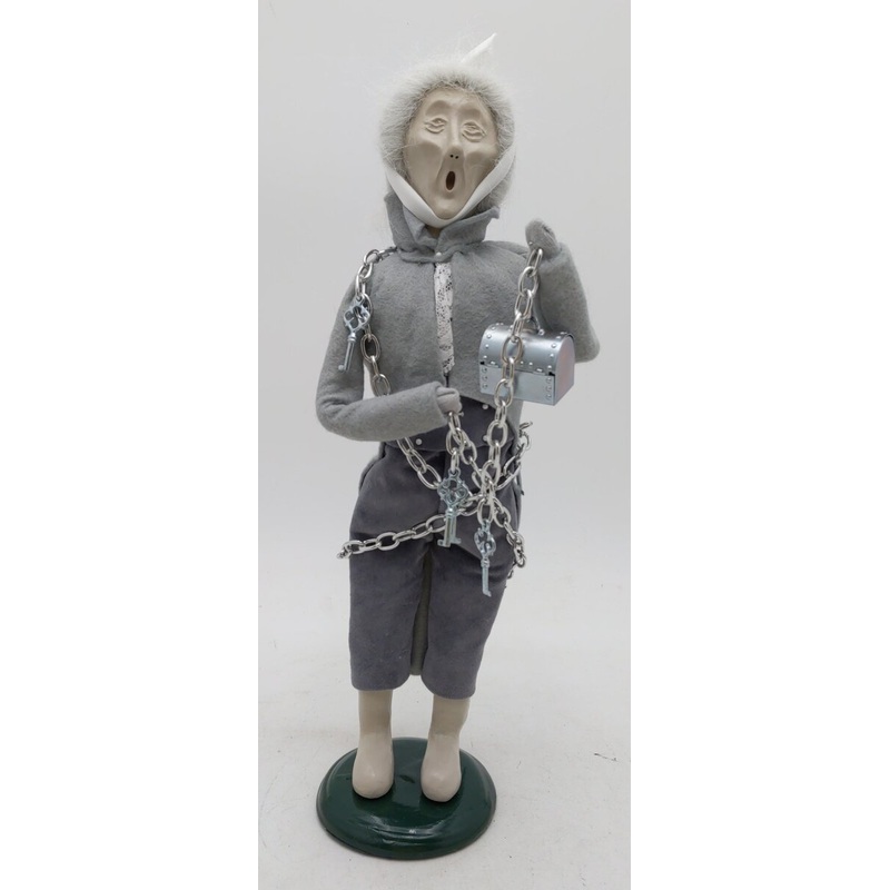 Byers’ Choice A Christmas Carol 2001 Ghost of Marley Doll w/ Chains LN