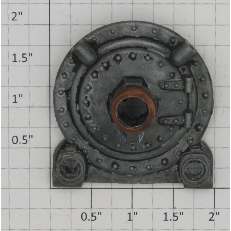 Lionel 261-2 Black Boiler Front with Flag Holders and Copper Bezel
