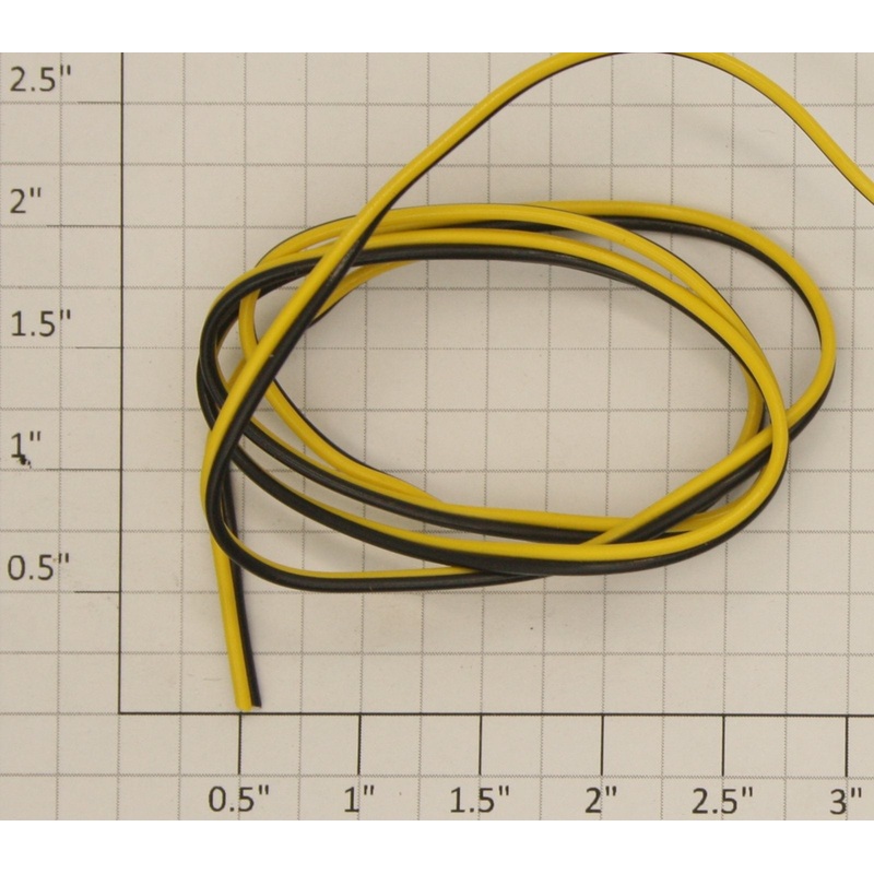 American Flyer 06-2777 22 Gauge 2 Conductor Yellow/Black, Wire Sold By The Foot