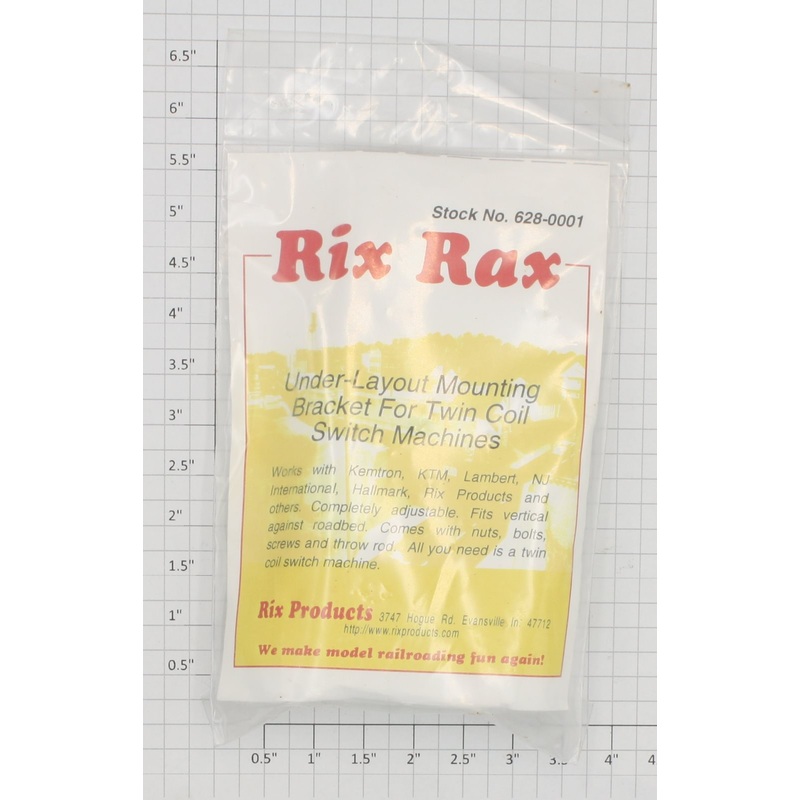 Rix Products 628-0001 Under Layout Twin Coil Switch Machine Mounting Bracket