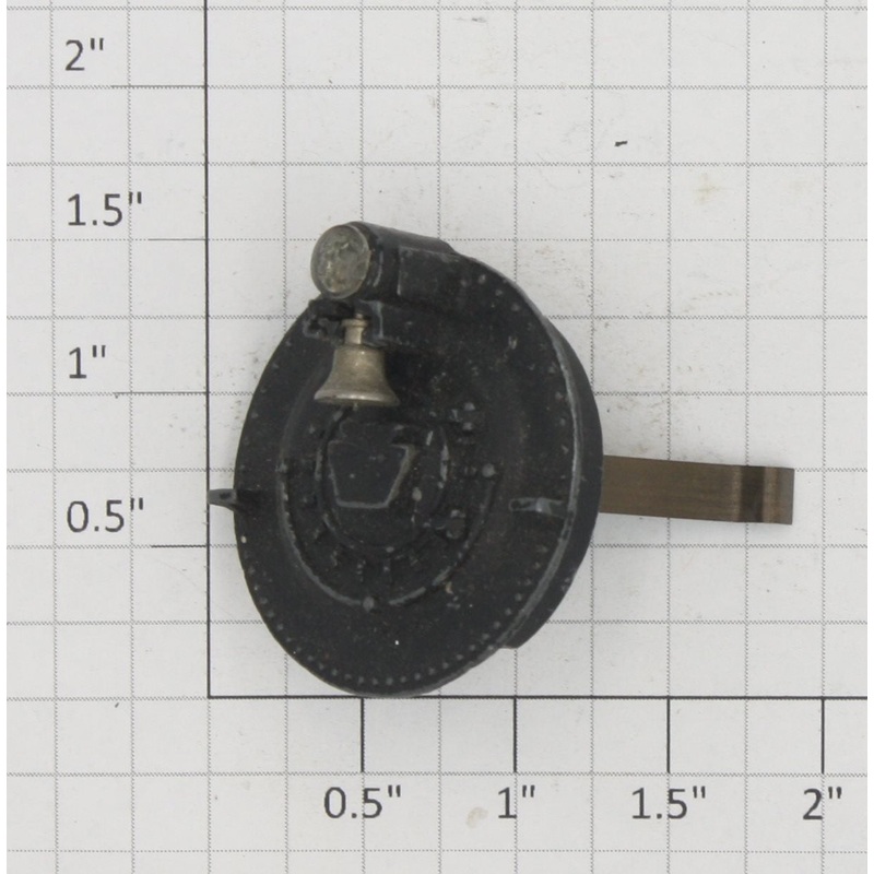 American Flyer PA9504A Black Boiler Front with Lens, Bell and One Clip