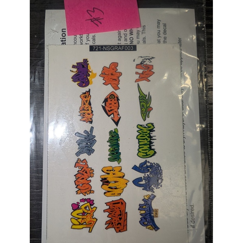 T2 Decals NSGRAF003 N Gauge Custom Graffiti Decals #3