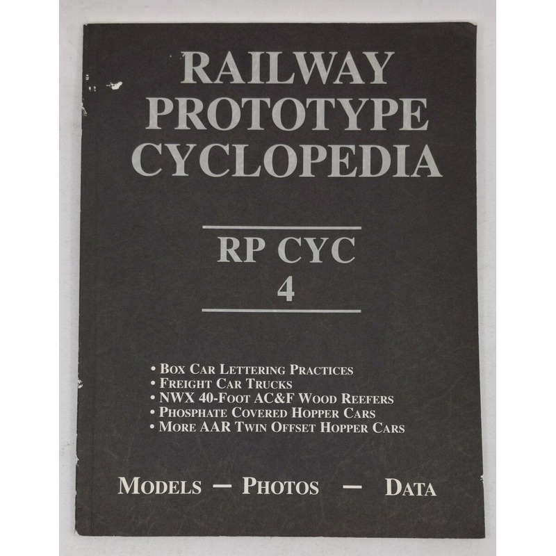 Railway Prototype Cyclopedia RP CYC 4 Paperback Book By Edwin D. Hawkins EX