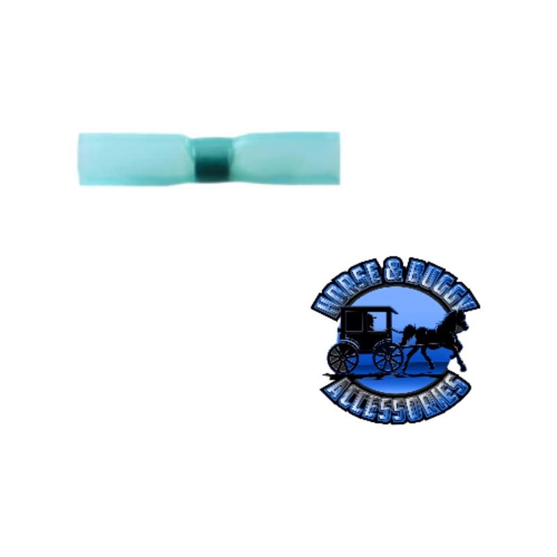 UP-98163 16-14 AWG SS Heat Shrink Butt Connector – Blue, 5 Pcs.