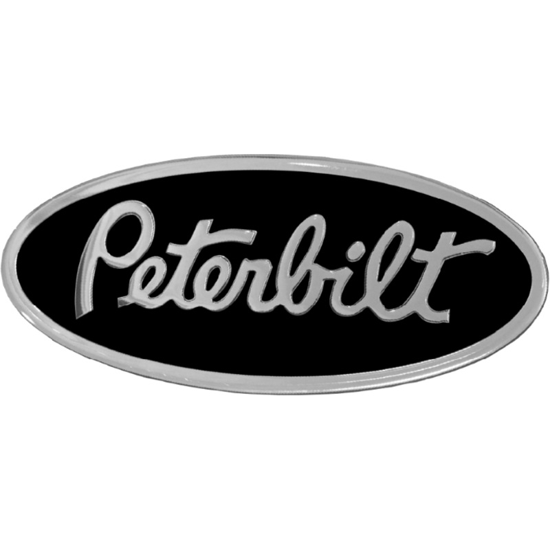 CK-EEMPO-6090 Peterbilt Emblem Engraved Oval – Black/Chrome 190
