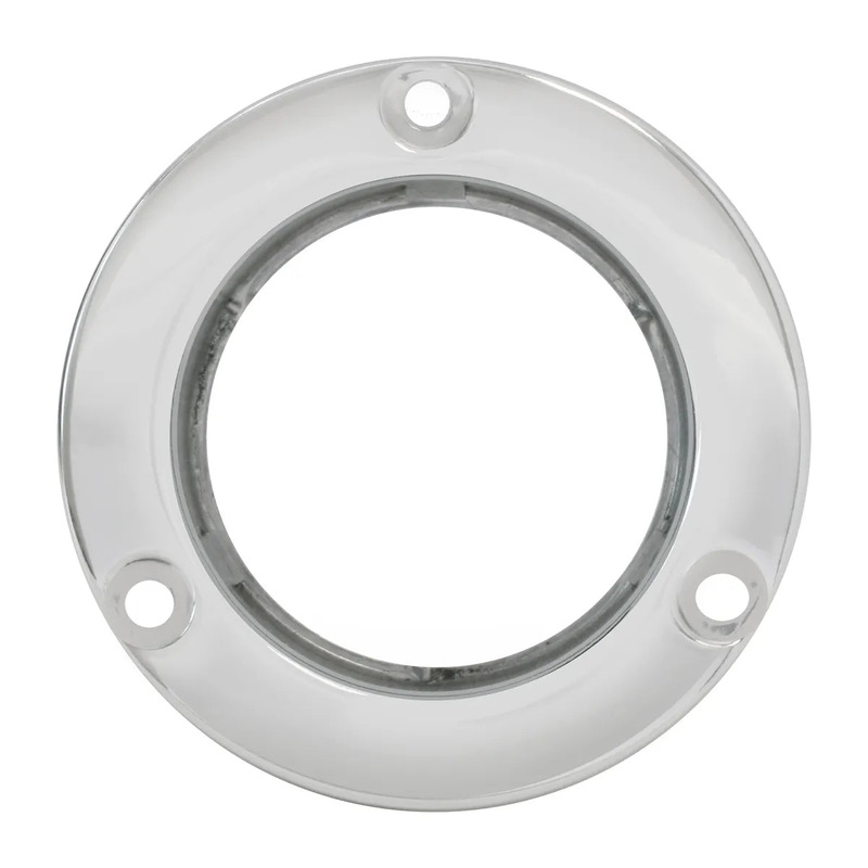 #87149 SS FLANGE MOUNT BEZEL FOR 2 SEALED LIGHT