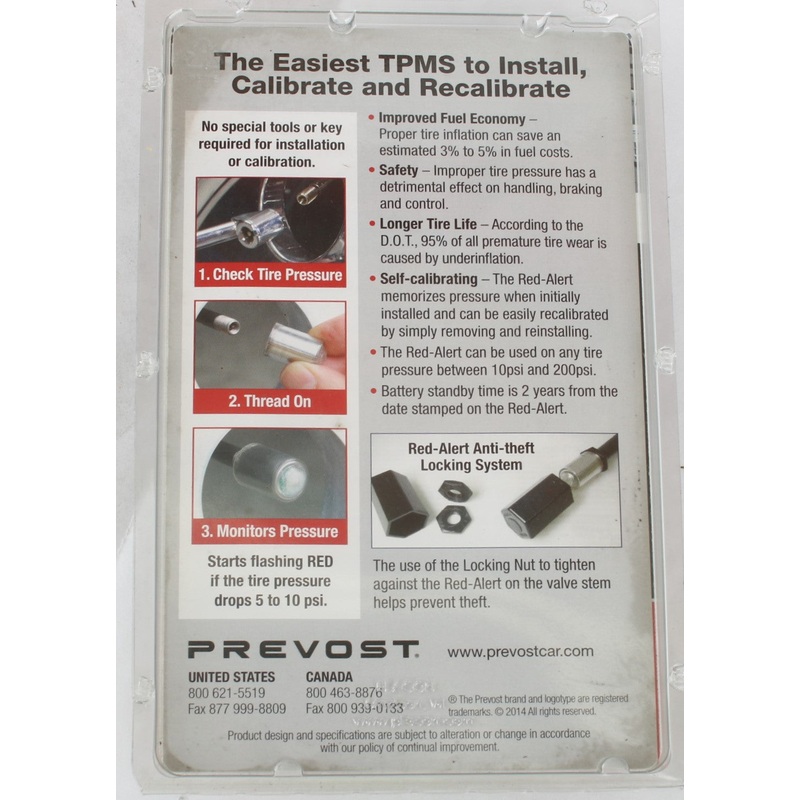 PREVOST – 19513250 – LED TIRE PRESSURE MONITOR (4-P