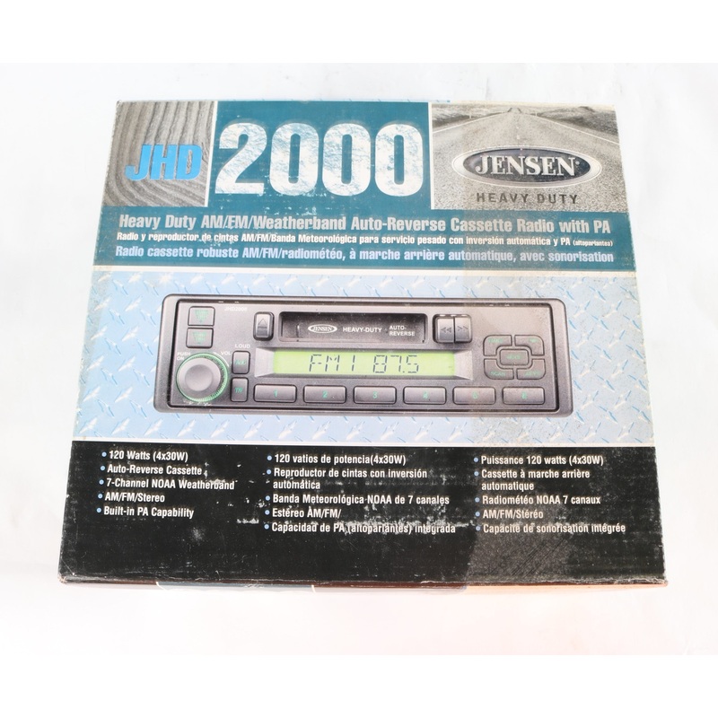 JENSEN (ASA ELECTRONICS) – JHD2000 – RADIO – AM/FM/WEATHER CASSETTE