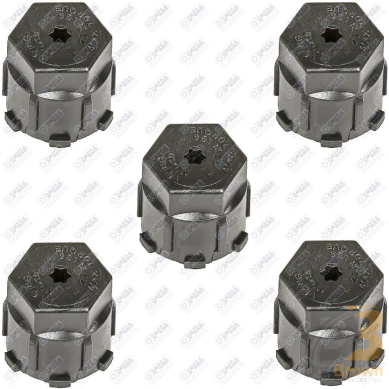 5 PK, CAP LOW SIDE M9 X 1 SHORT POST MT6072-5