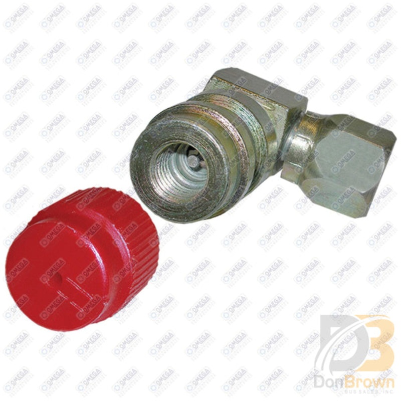 R134A RETRO FITTING – 90 DEG SWVL W/CAP-HIGH SIDE MT0148