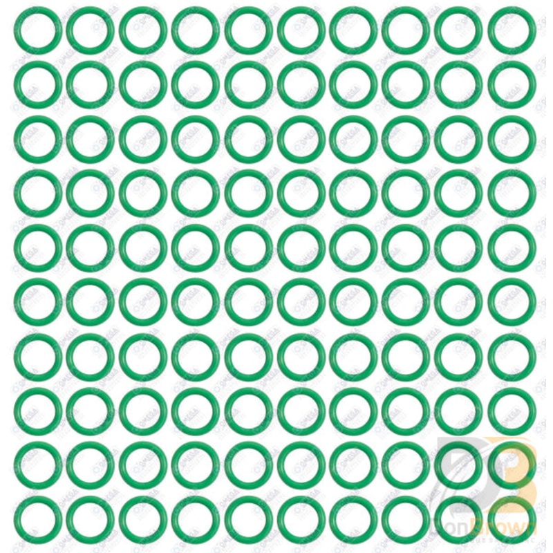 100 PER GREEN HNBR O-RING – #6 (3/8in) STANDARD MT0237-100