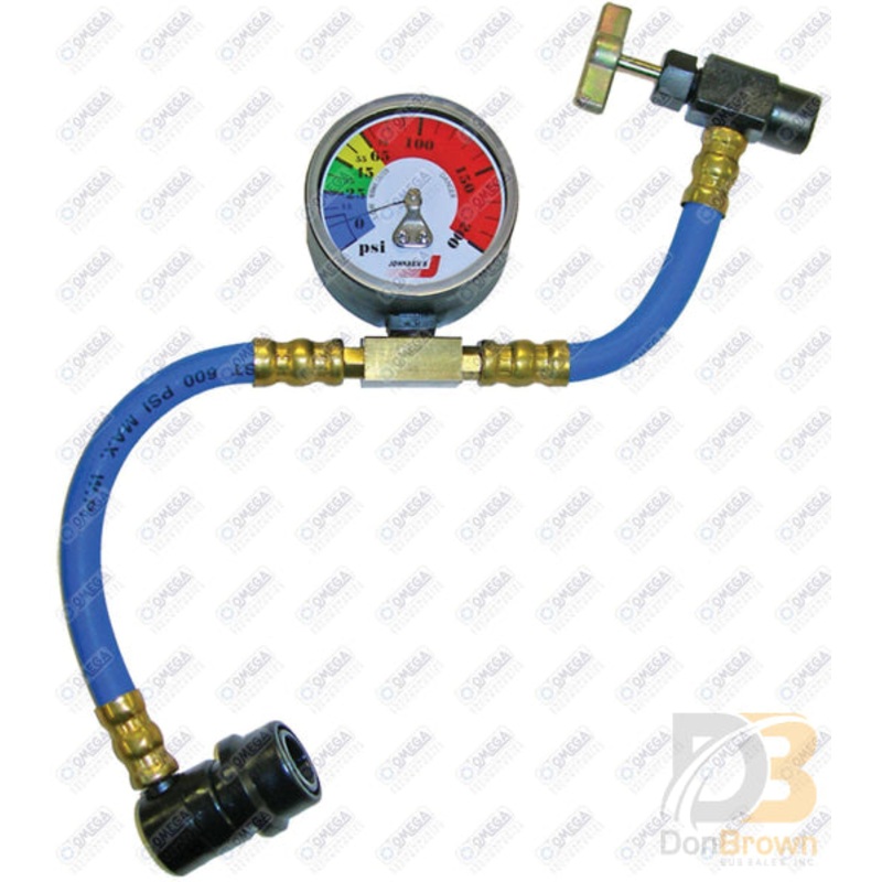 R134A RECHARGE HOSE – RETAIL VERSION W/ GAUGE MT1414
