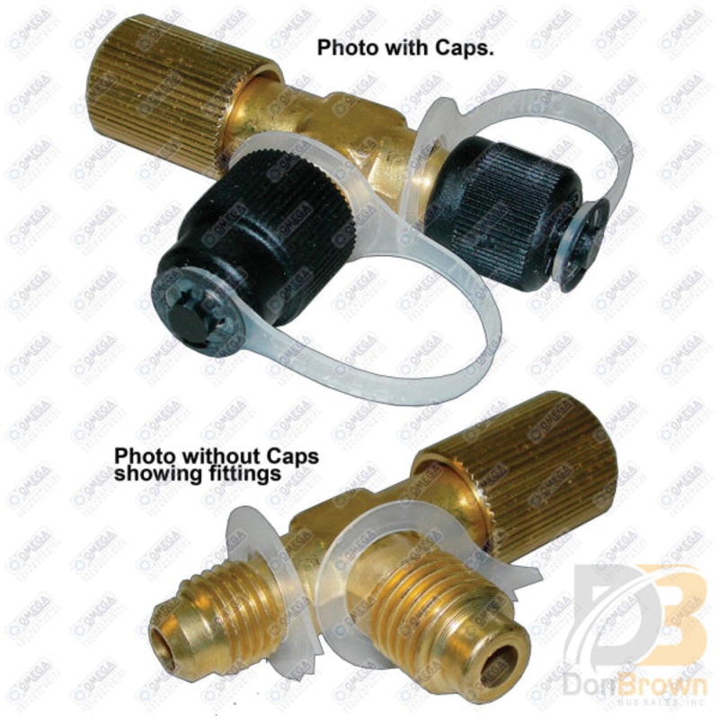ADAPTER-VACUUM PUMP TEE-1/4inFFL x 1/2in ACME MALE MT1527