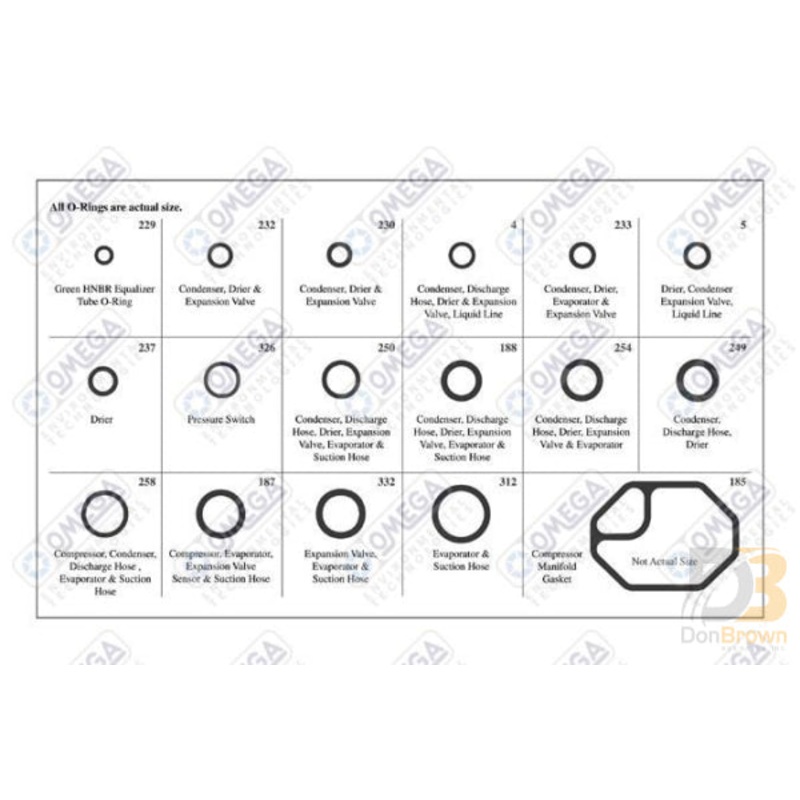 ASIAN IMPORT POPULAR O-RING ASSORTMENT KIT MT9566