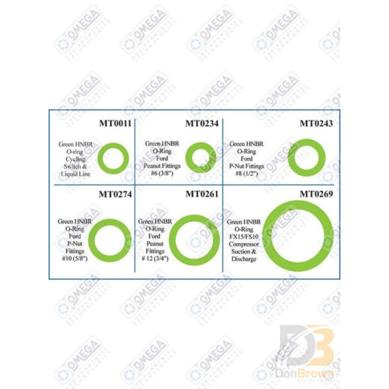 FORD P-NUT FITTING O-RING KIT MT9592