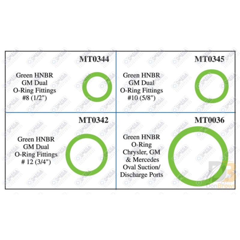 GM DUAL O-RING KIT MT9584