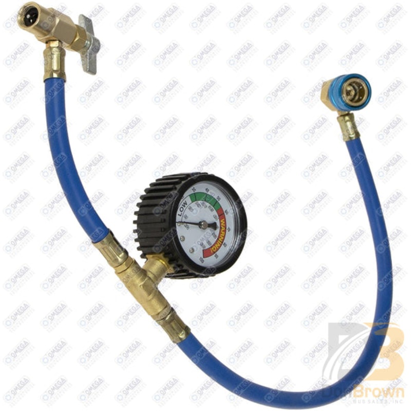 R1234YF RECHARGE HOSE W/GAUGE MT1758