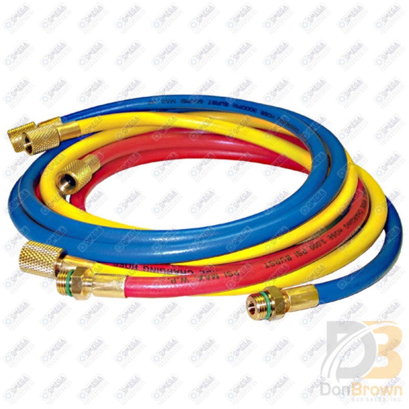 R134A HOSE SET (96IN_BLUE_RED_YELLOW) MT0409