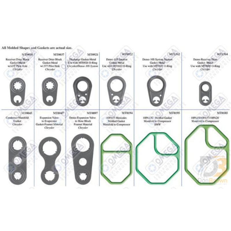 RAPID PRO II A/C KIT-BOX 4 MOLDED GASKETS MT9605