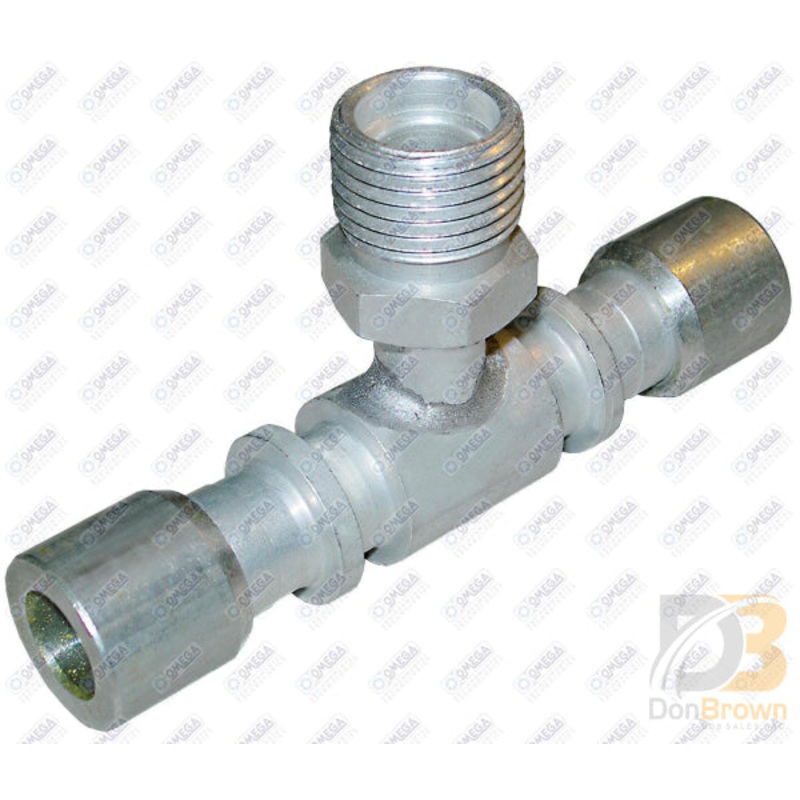 TEE SPLC #6 X #6 – W/ #6 (3/8 IN) MALE INSERT O-RI MT102801