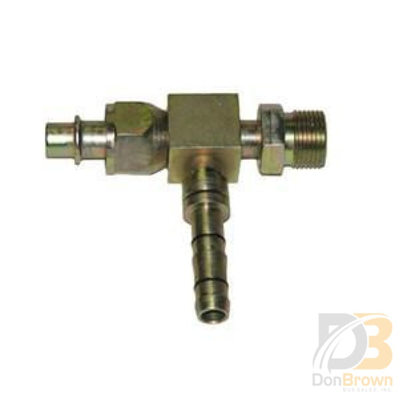Fitting, Tee, 27MM FO x 27MM MIO x #12 Hose, Aeroquip 313361
