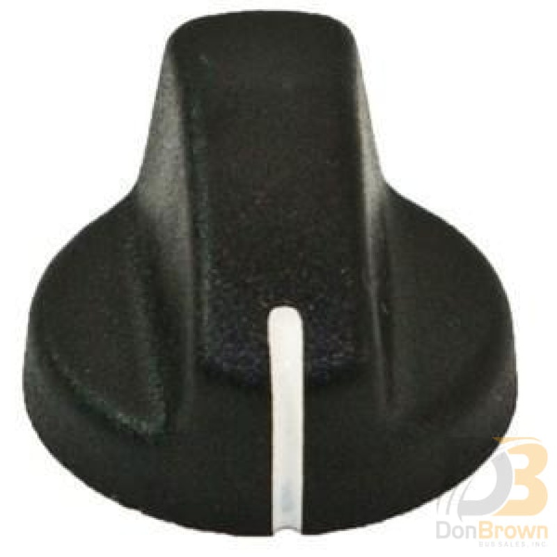 Knob, Black, ABS, Wht Pointer, .250  Spring Index Position 1 610008