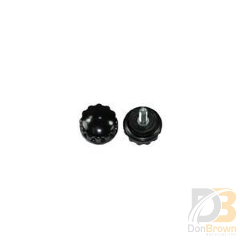 Knob, Fluted Plastc, 7/8 Dia, 10-32 x 1/2 Thd 610006