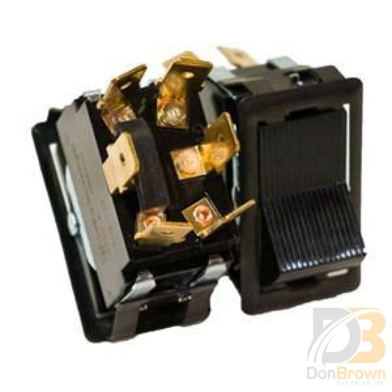 Switch, Rocker, 3 Pos, H/L/O 2P3T, Black, w/Jumper 113019