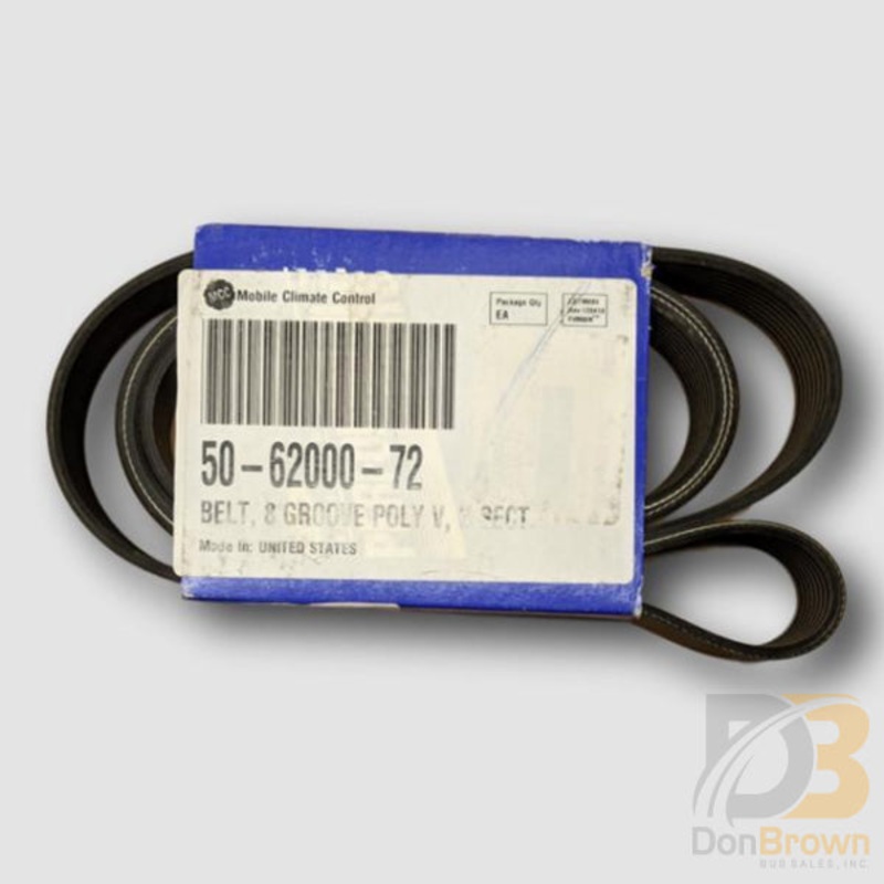 BELT, 8 GROOVE POLY V, K SECT. 50-62000-72 85.50