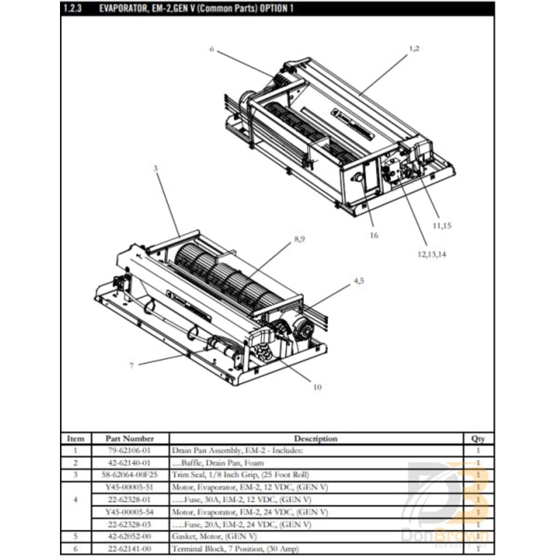 BLOCK,TERMINAL,7 POS,W/SCREWS 22-62141-00