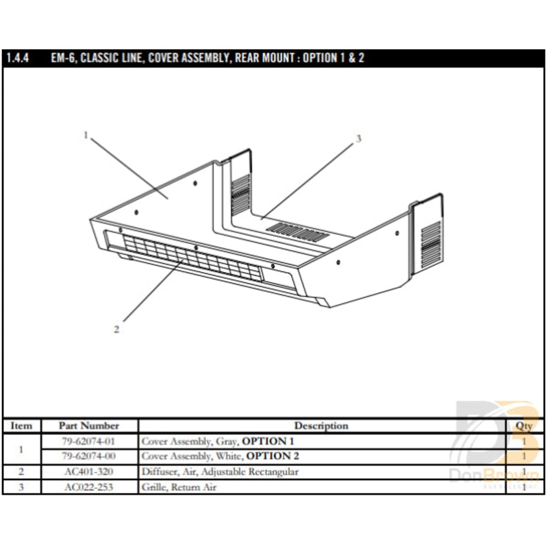 GRILL.RETURN AIR   ~ AC022-253P