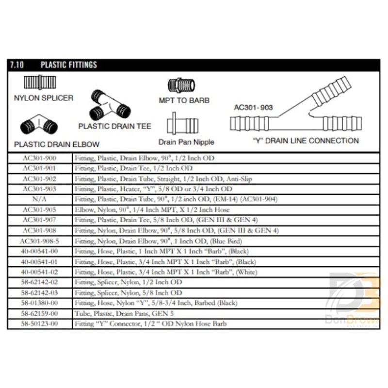 HOSE BARB FITTING 1NYLON 40-00541-02
