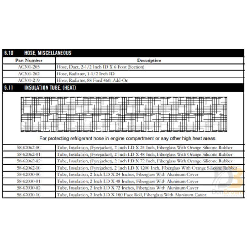 HOSE,RAD 1-1/2 20065 AC301-202