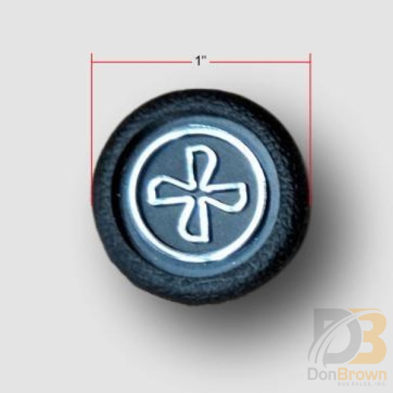 KNOB, FAN, RUBBER, BLACK AC202-300