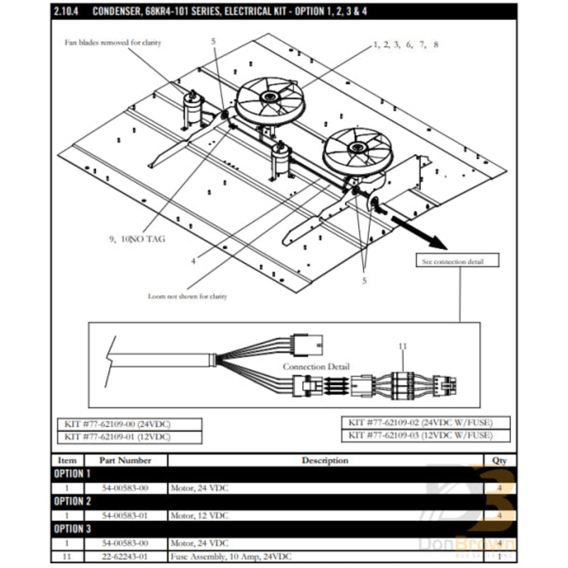 MOTOR, CONDENSER FAN, 12VDC,PM 54-00583-01