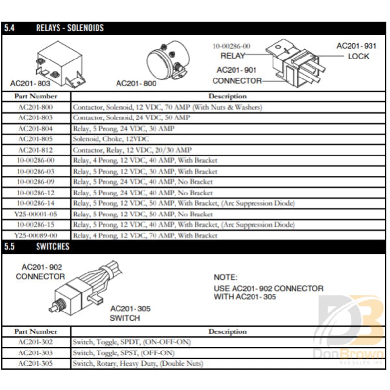 RELAY,12V,SINGLE POLE,DOUBLE THROW, 50/30AMP, W/RESISTER, DUST COVE FLUX TIGHT Y25-00001-05