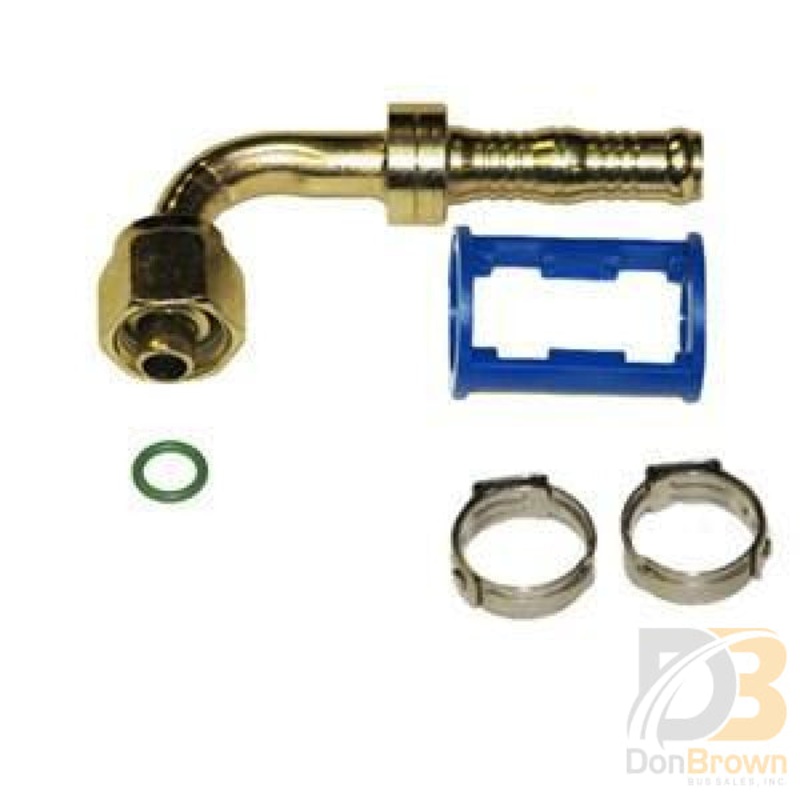 Fitting, Clip-Lok, 90, 1/2 FO x #6 Hose, Burgaflex 313573