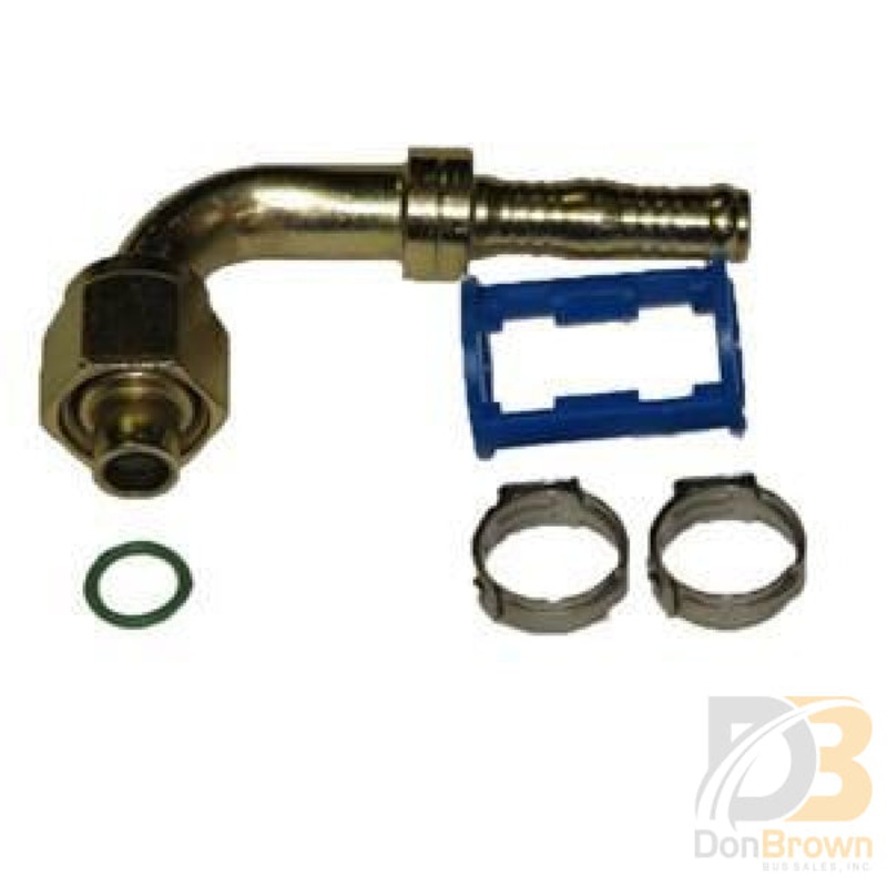 Fitting, Clip-Lok, 90, 1/2 FO x #8 Hose, Burgaflex 313511