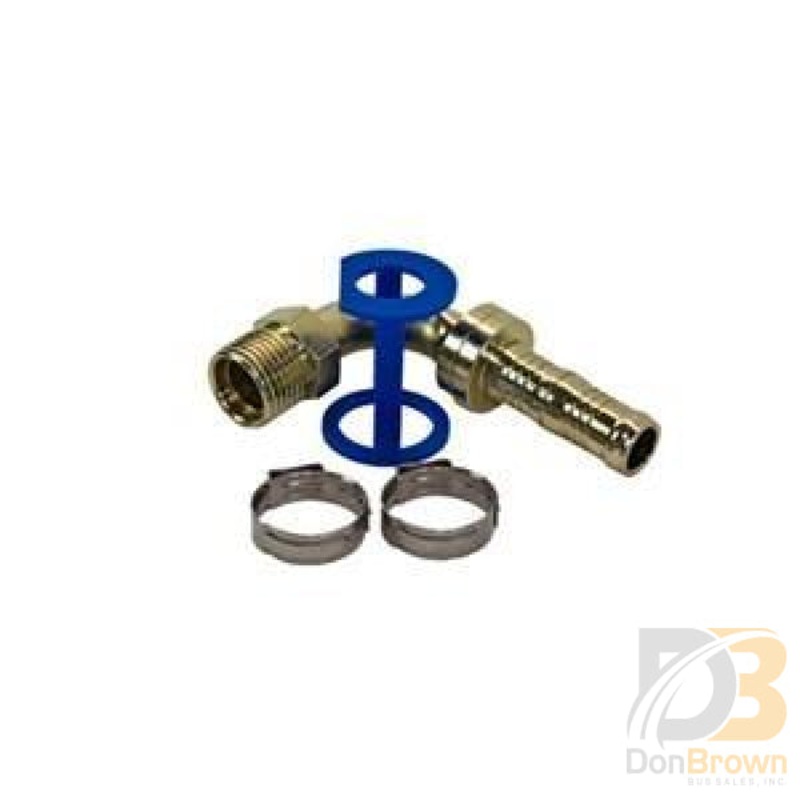 Fitting, Clip-Lok, 90, 1/2 MIO x #10 Hose, Burgaflex 313549