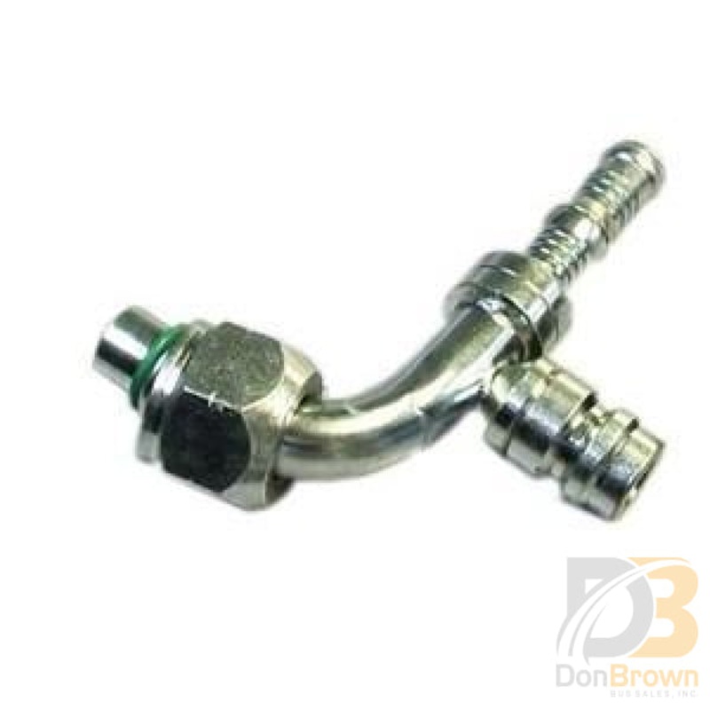 Fitting, Clip-Lok, 90, 20MM FO x #8 Hose w/High Side Access, Burgaflex 313530