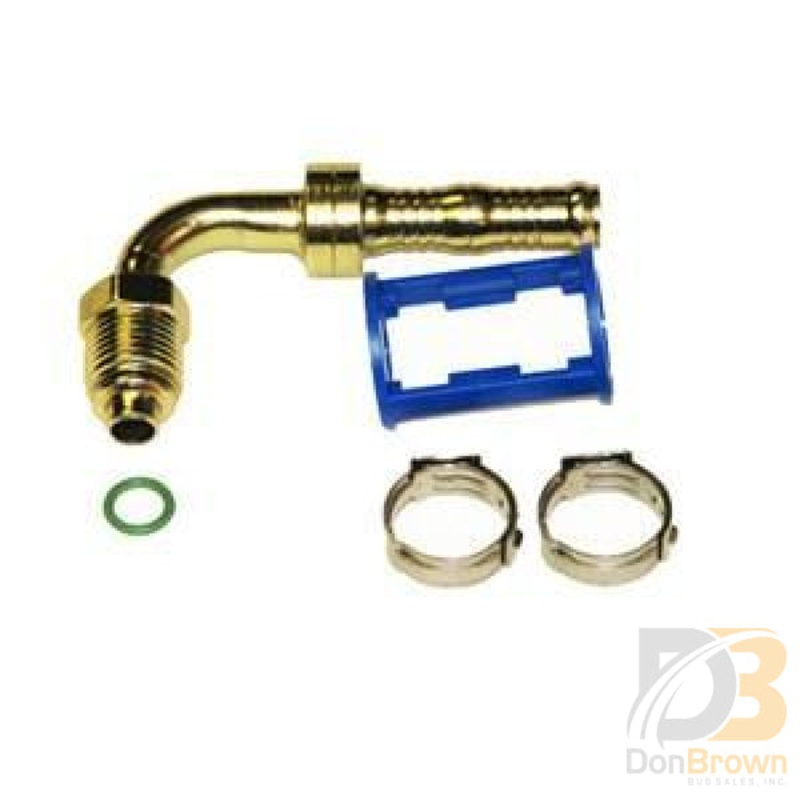 Fitting, Clip-Lok, 90, 3/8 MO x #8 Hose, Burgaflex 313514