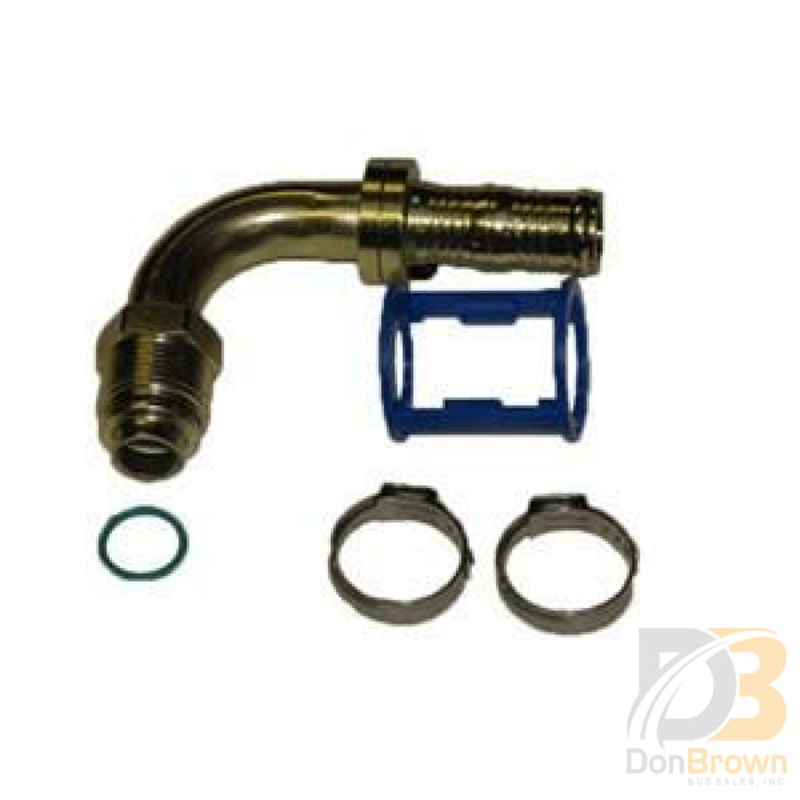 Fitting, Clip-Lok, 90, 5/8 MO x #12 Hose, Burgaflex 313518