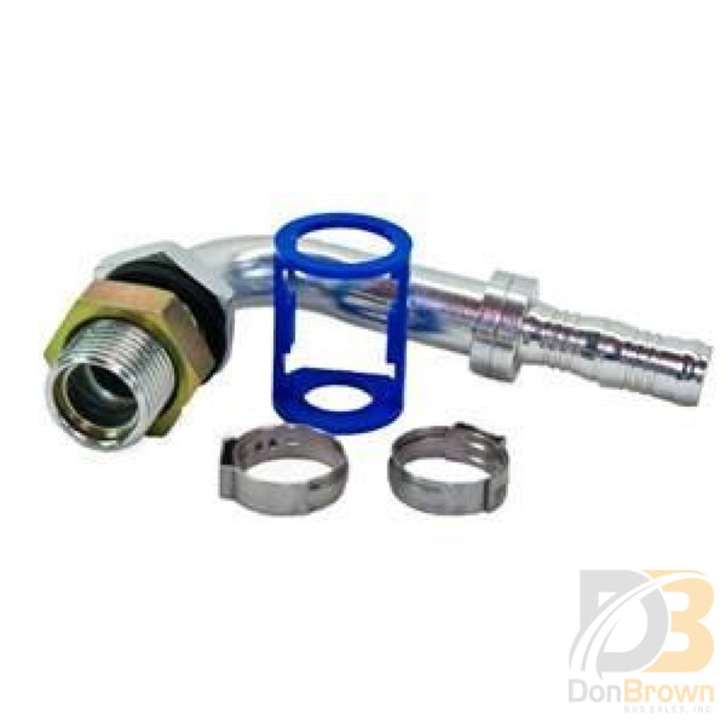 Fitting, Clip-Lok, Bhd, 90, 1/2 MIO x #8 Hose, Burgaflex 313567