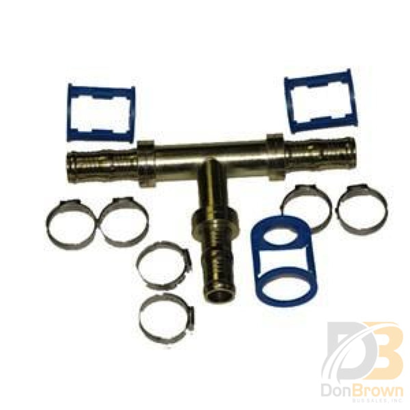 Fitting, Clip-Lok, Tee, #12 x #12 x #12 Hose, Burgaflex 313543