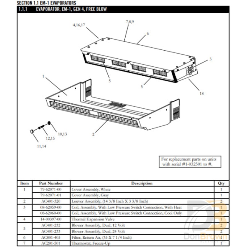 BLOWER ASSY (24 V) AC401-233