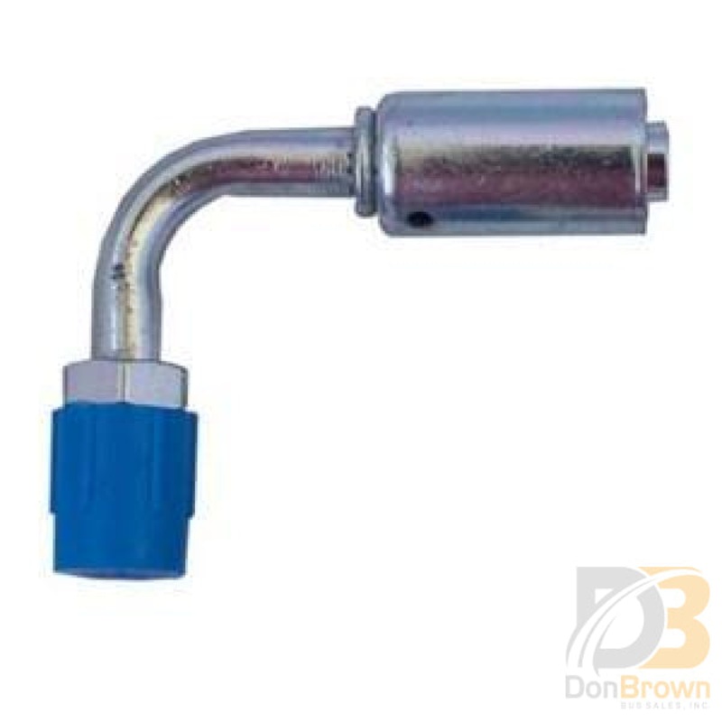 Fitting, Crimp, 90, 3/8 MO x #8 Hose, Bregaflex Crimp 313679